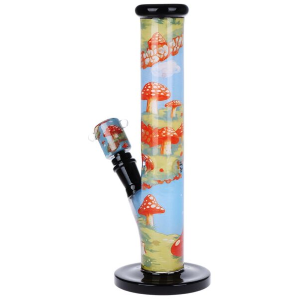 Pulsar Inside Print Straight Tube Glass Water Pipe | 11.25" - Image 5