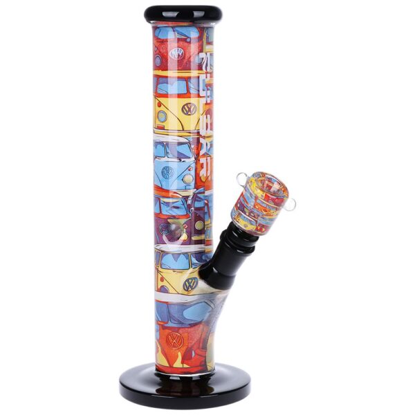 Pulsar Inside Print Straight Tube Glass Water Pipe | 11.25" - Image 12